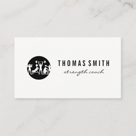 Workout Oefeningen | Fitness Visitekaartje (Voorkant)