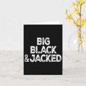 Workout offensief Big Black en Jacked Gym Pride M Kaart (Gele Bloem)