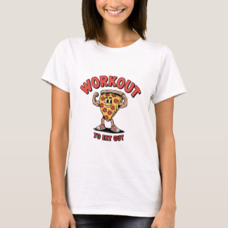 Workout om uit te eten Gym Pizza liefhebbers Essen T-shirt