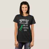 Workout omdat zombies eerst langzame eten - t-shirt (Voorkant volledig)