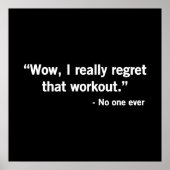 Workout Regret Poster (Voorkant)