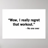 Workout Regret Poster (Voorkant)
