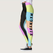 Workout Side Stripes Colorful School Team - Aangep Leggings (Links)