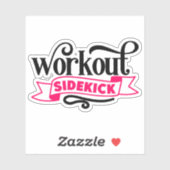 Workout sidekick Grappige Zwangerschap Sticker (Vel)