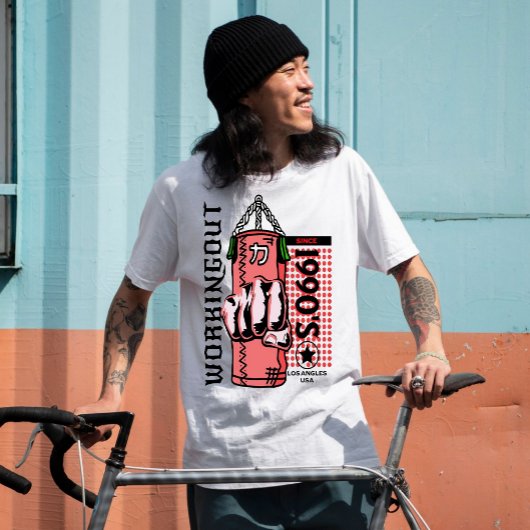 Workout sinds de jaren 1990 in Los Angeles grafisc T-shirt