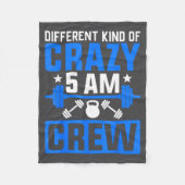 Workout Squad 5am Crew Funny Gym Quote  Fleece Deken (Voorkant)