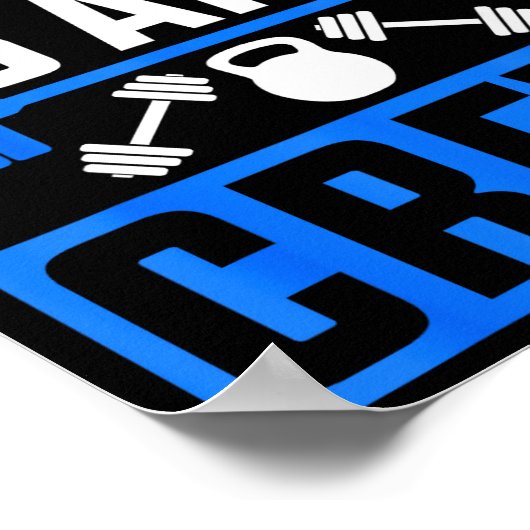 Workout Squad 5am Crew Funny Gym Quote  Poster (Hoek)