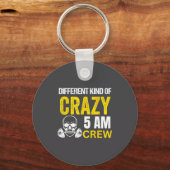 Workout Squad 5am Crew Funny Gym Workout Quote  Sleutelhanger (Voorkant)