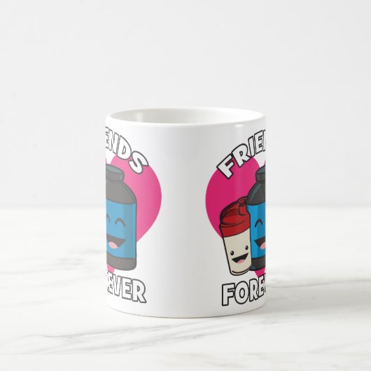 Workout Vrienden voor altijd - Leuke Kawaii Grappi Koffiemok (Center)