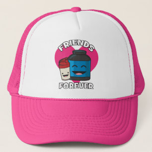 Workout Vrienden voor altijd - Leuke Kawaii Grappi Trucker Pet