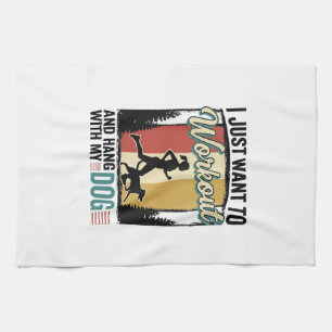 Workout With My Dog Vintage Running Shirt Design_1 Theedoek