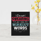 Workout woorden grappige grap grappige gift gym kaart (Gele Bloem)