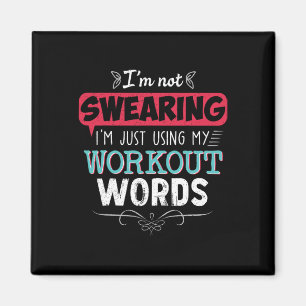 Workout woorden grappige grap grappige gift gym magneet