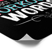 Workout woorden grappige grap grappige gift gym poster (Hoek)