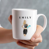 Workout, Yoga, Aangepast Grote Koffiekop