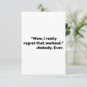 Workoutprijsopgave Bedankkaart (Staand voorkant)