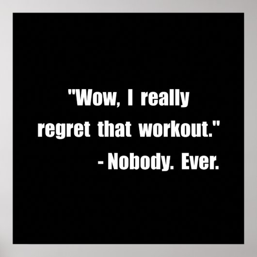 Workoutprijsopgave Poster (Voorkant)