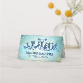 Workouts en fitness afsprakenkaart (Voorkant)