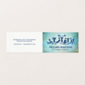 Workouts en fitness visitekaartje (Buitenkant ongevouwen)