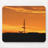Workover Rig op Sunset Mousepad Muismat (Voorkant)