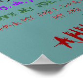 Workplace Mantra of "I Love My Job" Poster (Hoek)