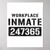 Workplace Worker Prisoner Inmate Halloween Costume Poster (Voorkant)
