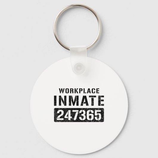 Workplace Worker Prisoner Inmate Halloween Costume Sleutelhanger (Voorkant)