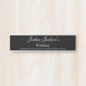 Workshop Aantoonnaam Bord naamplaat deurteken (Voorkant)