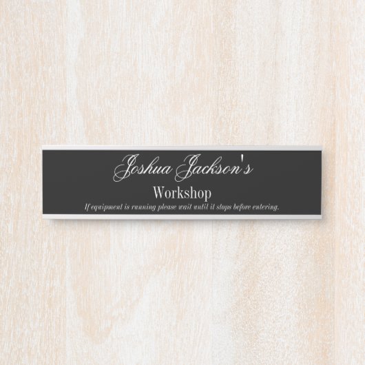 Workshop Aantoonnaam Bord naamplaat deurteken (Voorkant)