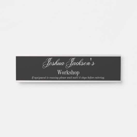 Workshop Aantoonnaam Bord naamplaat deurteken (Voorkant)