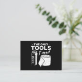Workshop Beer Toilet Paper Tools Visitekaartje (Staand voorkant)