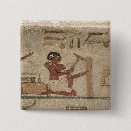 Workshop Carpenter Vierkante Button 5,1 Cm (Voorkant)