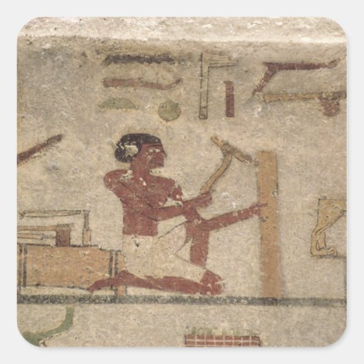 Workshop Carpenter Vierkante Sticker (Voorkant)