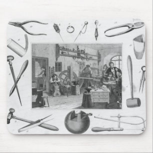 Workshop en belangrijkste sieraden, 1810 muismat