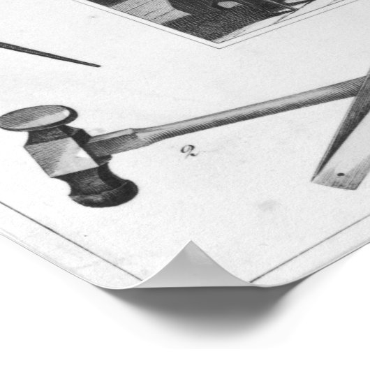 Workshop en belangrijkste sieraden, 1810 poster (Hoek)