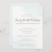 WORKSHOP EVENEMENT STRAND BLAUWE WATERVERF KWASTST KAART (Voorkant / Achterkant)