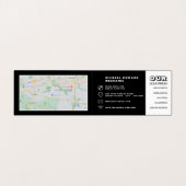 Workshop motorfiets, mechanisme en reparatie, gede visitekaartje (Binnenkant ongevouwen)