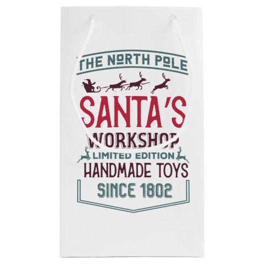 Workshop Noordpool Santa Klein Cadeauzakje (Achterkant)