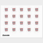 Workshop Noordpool Santa Ronde Sticker (Vel)