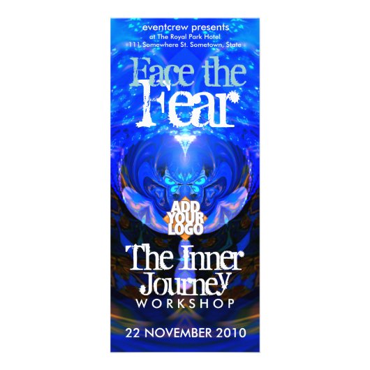 Workshop- of Event Rack-Kaart Reclamekaart (Voorkant)