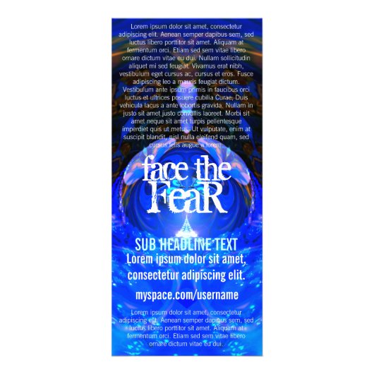 Workshop- of Event Rack-Kaart Reclamekaart (Achterkant)