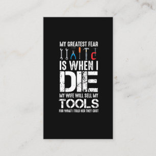 Workshop over dure tools voor ambachtsman visitekaartje