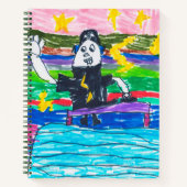 Workshop over kunstwerkschrijvers voor kinderen notitieboek (Voorkant)