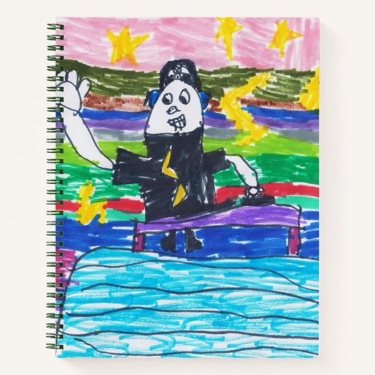 Workshop over kunstwerkschrijvers voor kinderen notitieboek (Voorkant)