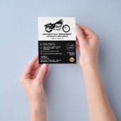 Workshop over motorfietsen, Adverteren mechanisch  Flyer (Hand)