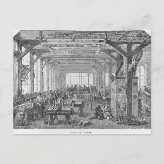 Workshop over pianomakers in Pleyel Briefkaart (Voorkant)