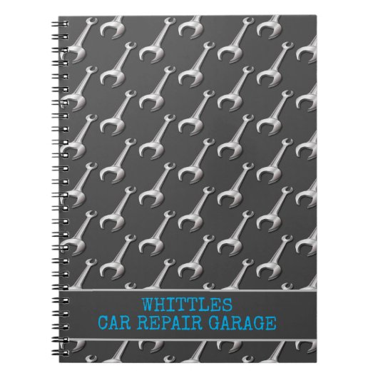 Workshop over Silver Spanners Auto Mechanic Garage Notitieboek (Voorkant)