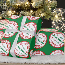 Workshop over speciale levering voor de kerstman cadeaupapier