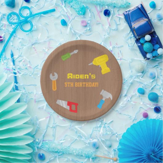 Workshop over werktuigen - levering van feestdagen papieren bordje (Feest)