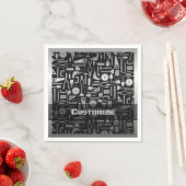 Workshop over zwart en zilver servet (Insitu)